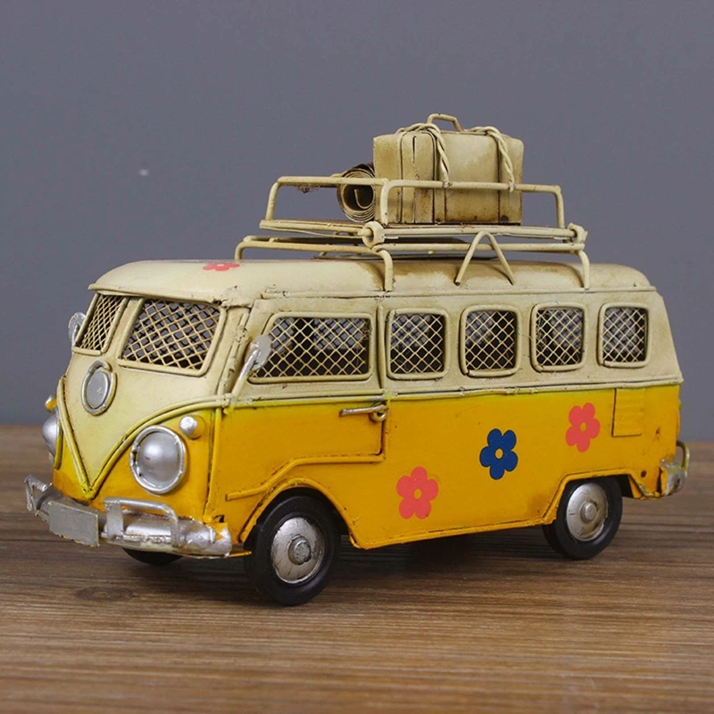 Creative Bus Piggy Bank Photo Frame Metal Coin Storage Box Container for Home Kindergarten Decor Kids Children Birthday Gift