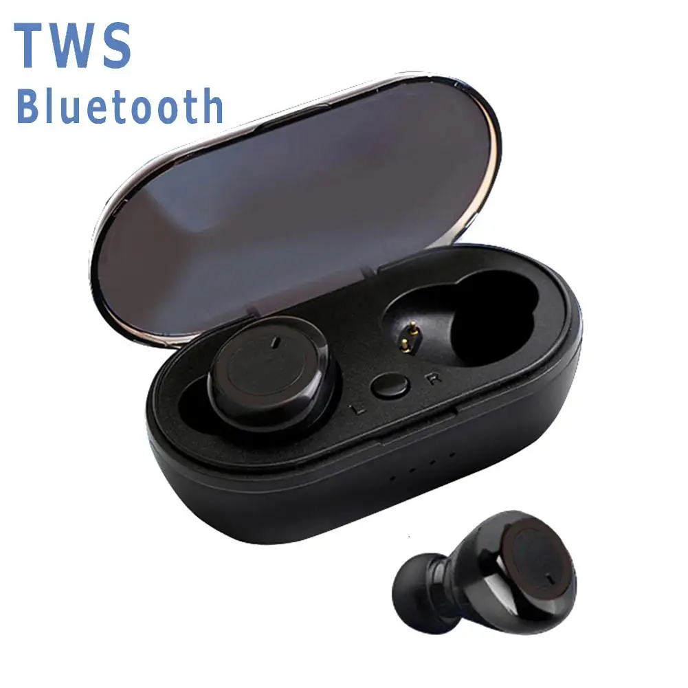 

Беспроводные Bluetooth-наушники Y50 Tws, стерео Спортивная эргономичная дизайнерская гарнитура, наушники-вкладыши с зарядным чехлом для смартфона