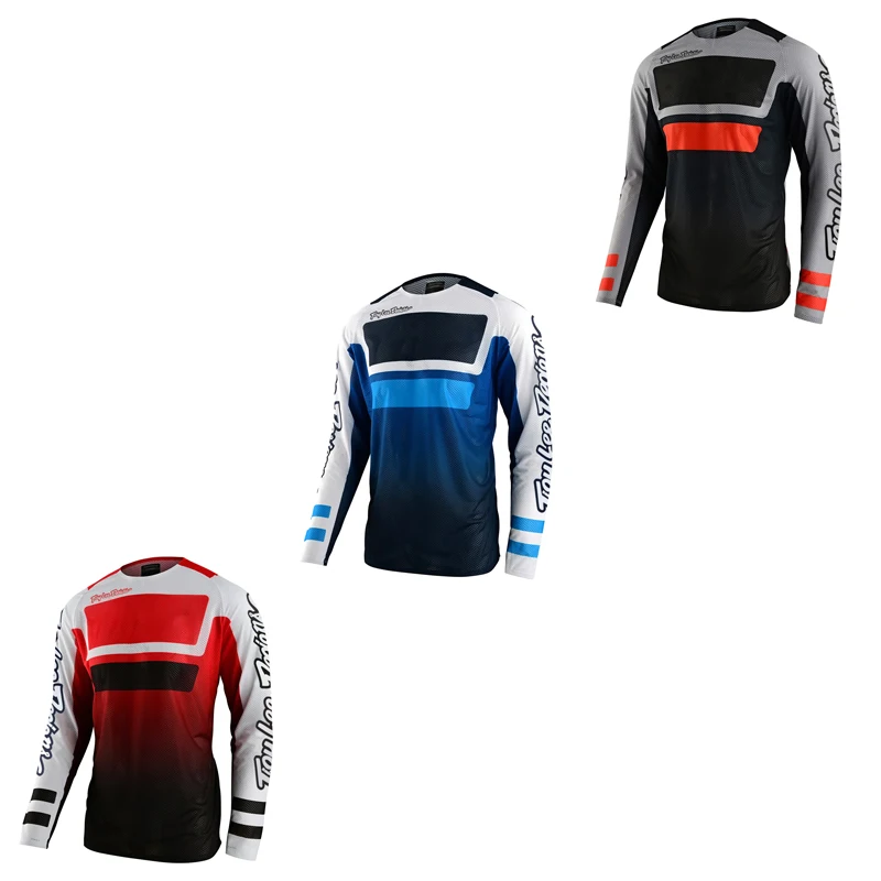 

2023 free shipping New Motocross Mtb Downhill MX Cycling Mountain Bike DH Maillot Ciclismo Hombre Quick Dry Jersey Racing