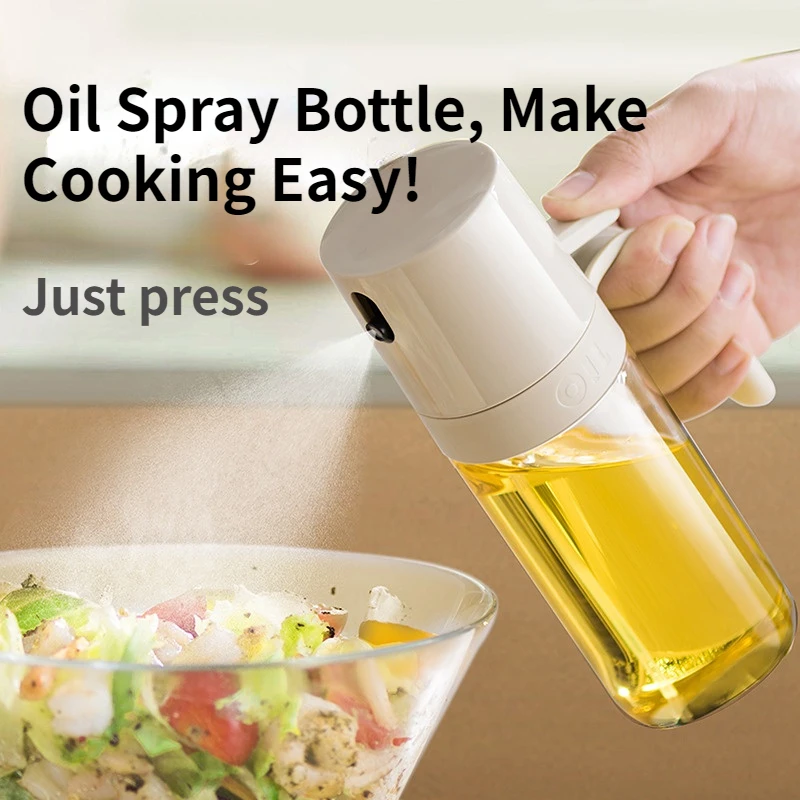 

oil spray bottle kitchen household glass atomized oil spray pot anti-leakage oil tank air fryer oil bottle kitchen gadgets