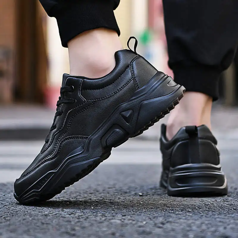 

Daddy Men's Running Shoes Without Heels White Sports Shoes Travel Black Sneakers Tennis Luxury Brand Men's Sport Shoes Tennis