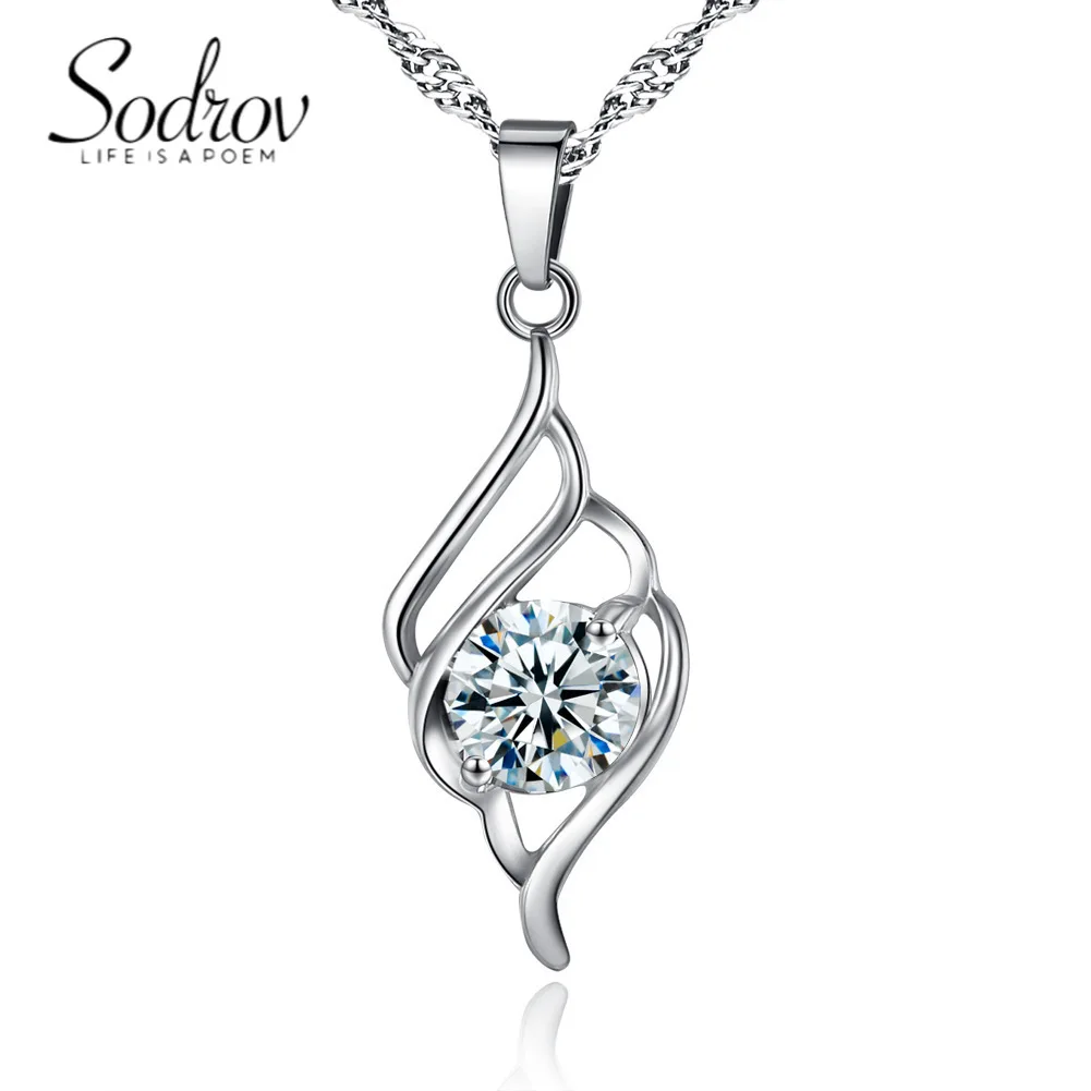 

Korean Trend White Gold Plated Angel Wings Pendant Necklace for Women