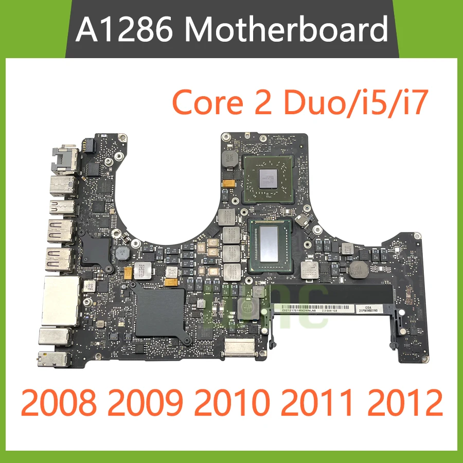 Оригинальная материнская плата для MacBook Pro 15 дюймов A1286 2008 820-2330-A 2009 820-2523-B 2010 820-2850-A