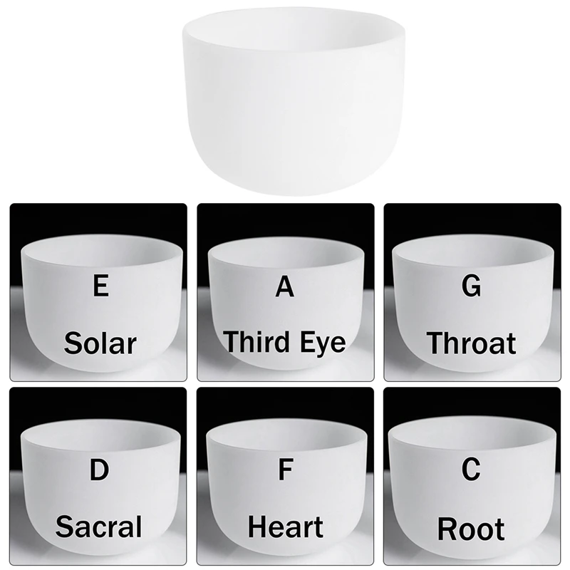 2 шт. 8-дюймовая нота идеальный звук чакра третьего глаза матовый кварц
