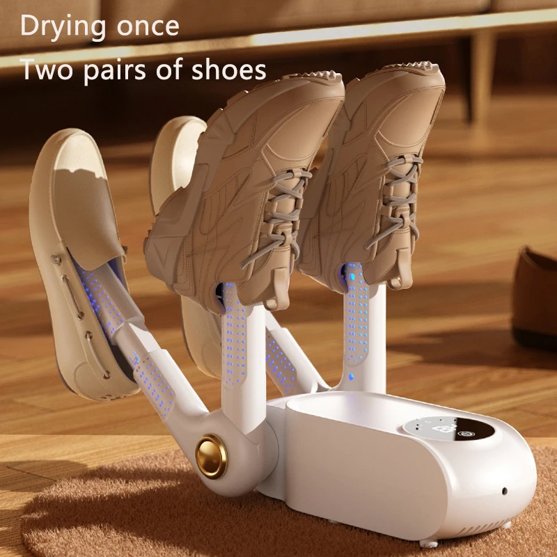

Сушилка для обуви 220В, электрическая, с таймером, выдвижная, быстрая сушка, УФ-стерилизация, для дома и путешествий, складная, для обуви, сапог, носков, перчаток