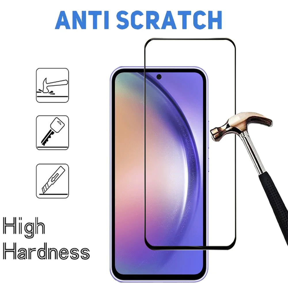 Pelicula,Front Tempered Glass For Samsung Galaxy A54 5G Screen Protector Sansung A54 A34 A14 cristal templado Samsung A13 A23 A33 protector pantalla SamsungA54 verre trempé A53 A52 A52S A51 Camera Lens Film A73 A52 A32