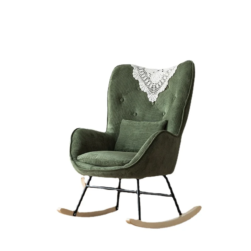 

YY Home Adult Lazy Recliner Single Retro Indoor Fabric Small Sofa