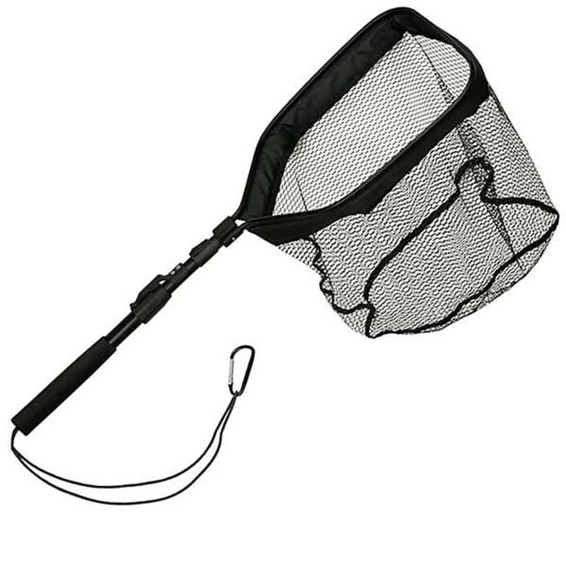

Retractable Fishing Net Telescopic Folding Landing Net Pole Folding Landing Net Fishing Black