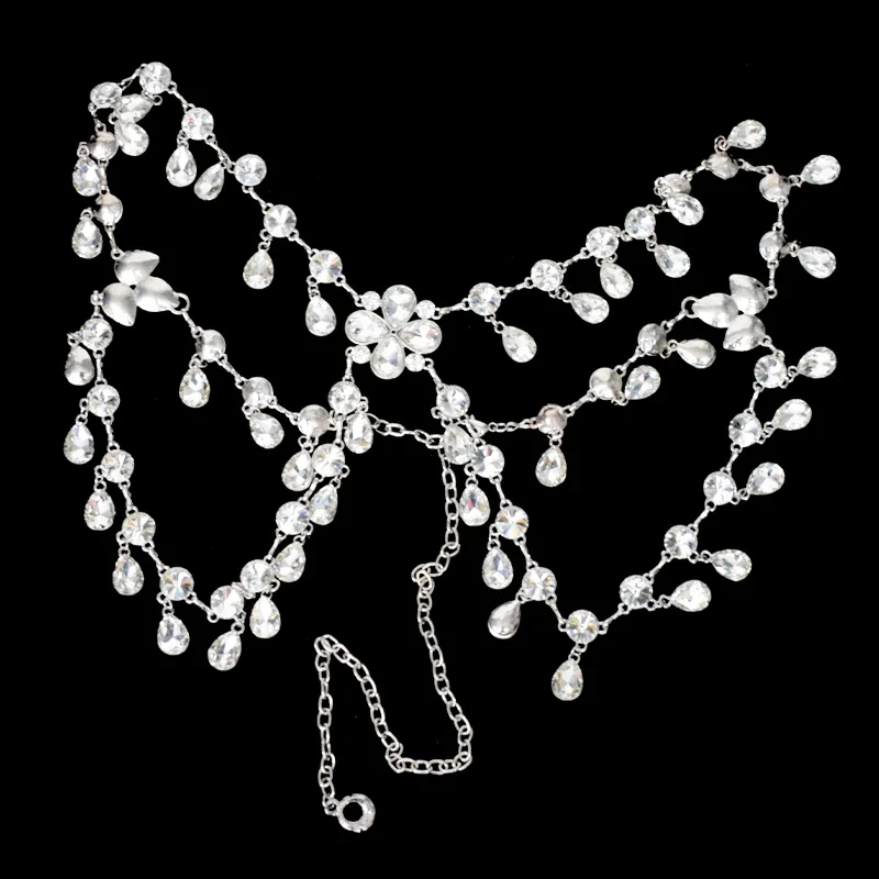 Женский ремень для танца живота в виде Серебряного Цветка лисы и сердца