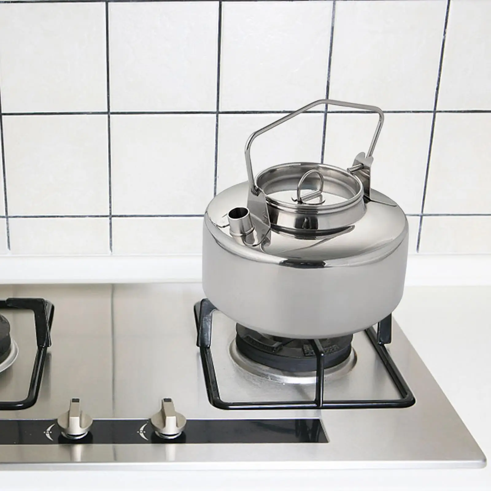 

Легкий чайник для кемпинга, 1,5 л, кухонная утварь, чай для барбекю и рыбалки