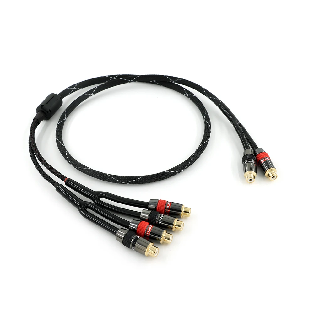 Разветвитель Canare L-4E6S RCA стерео аудио-видео кабель 2 гнезда на 4 двойной динамик
