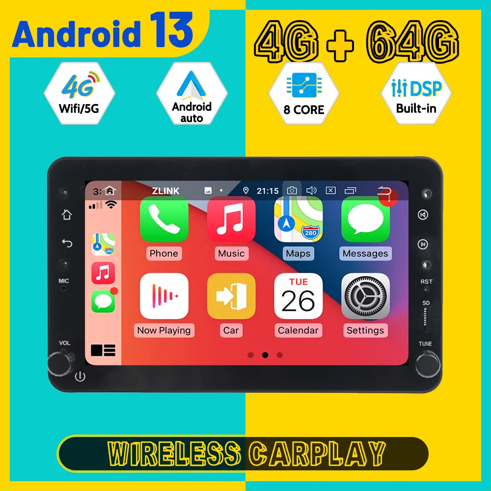 7-дюймовый навигационный 8-ядерный процессор для Alpha Romeo 2005-2011 автомобильный