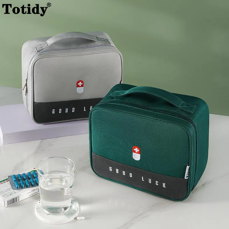 

Large-Capacity Thickened Medicine Box Layered Family First Aid Kit Medicine Boxes Medicine Cabinet Portable Fabric Storage Bag