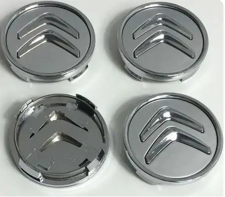 

4 шт., 60 мм, сменная центральная крышка колеса автомобиля, черные колпаки центральной ступицы колеса, легкосплавная крышка обода для Citroen C1C3C4 DS3, большинство моделей