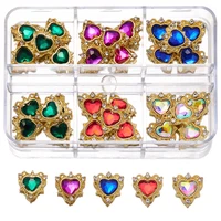 1 set box multi size ab colorful flatback rhinestones crystal diamond gems 3d glitter nail art luxury decorations accessory hot