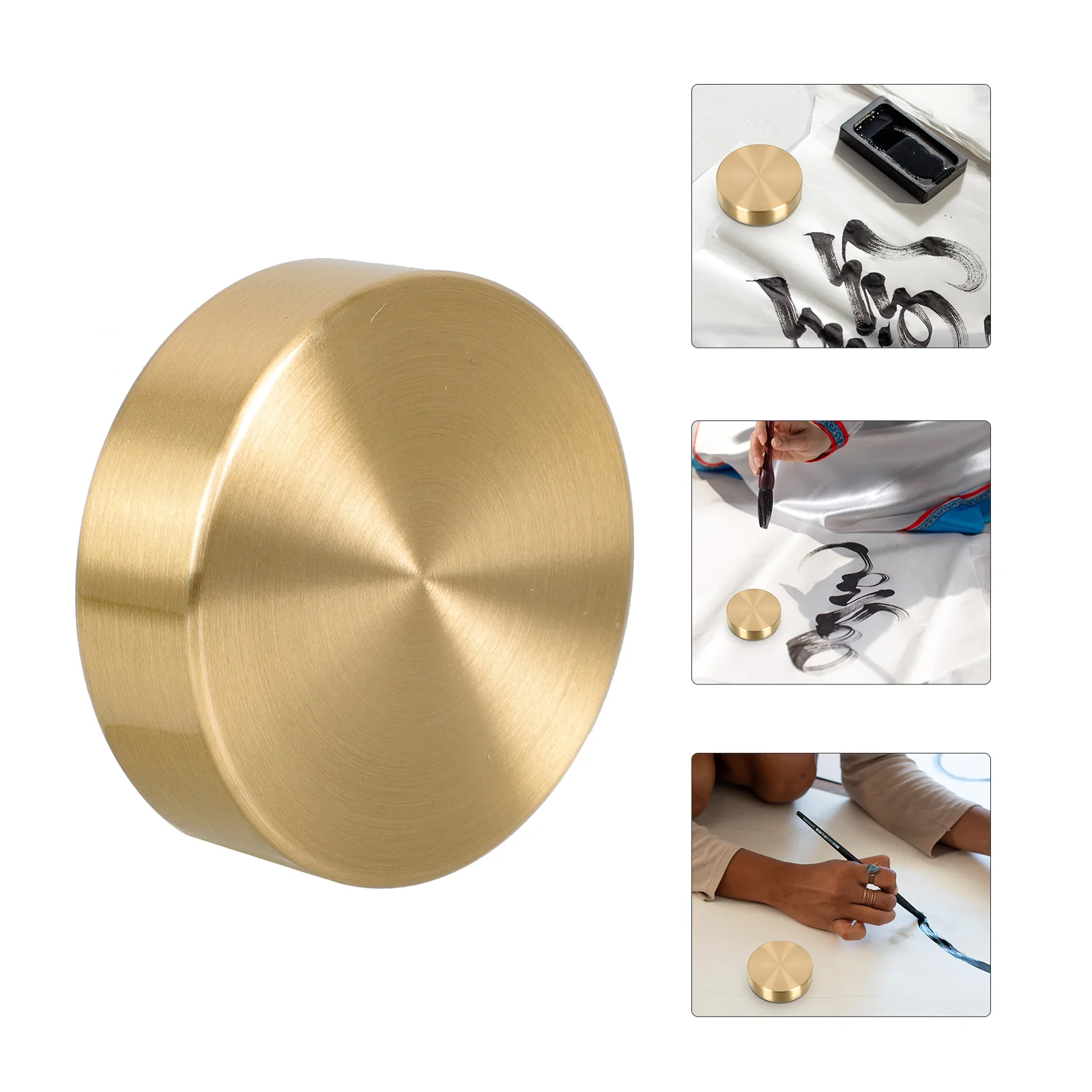 

Paperweight Calligraphy Sumi Painting Chinese Brass Brush Paper Weight Drawing Writing Tool Rest Paperweights Metal Supplies