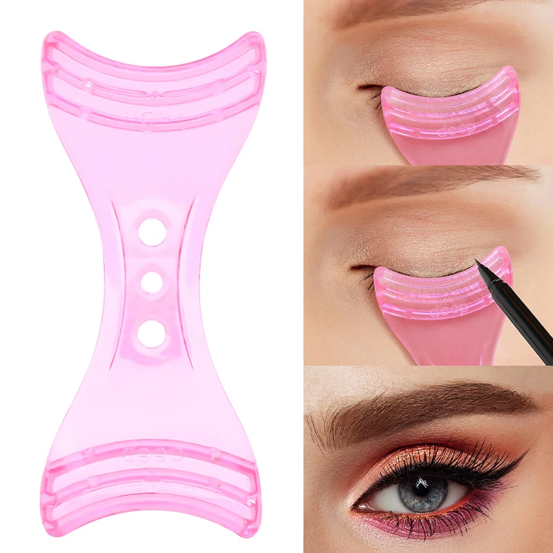 

1PCS Eye Makeup Aid Eyeliner Template Stencil Eyebrow Eyeshadow Mascara Shaper Assistant Women Professional Make Up Beauty Tools