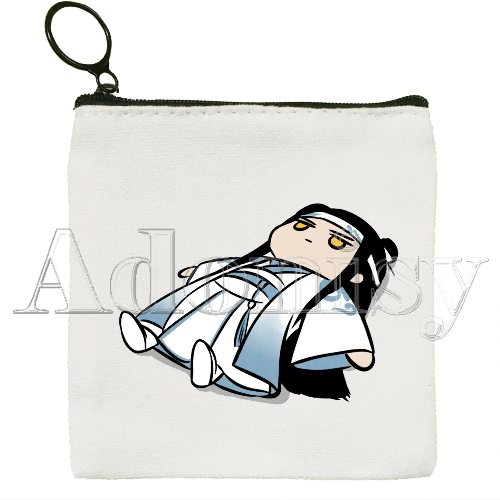 Mo Dao Zu Shi Canvas Card Coin Purse Female Cute Simple Coin Mini Zipper Bag