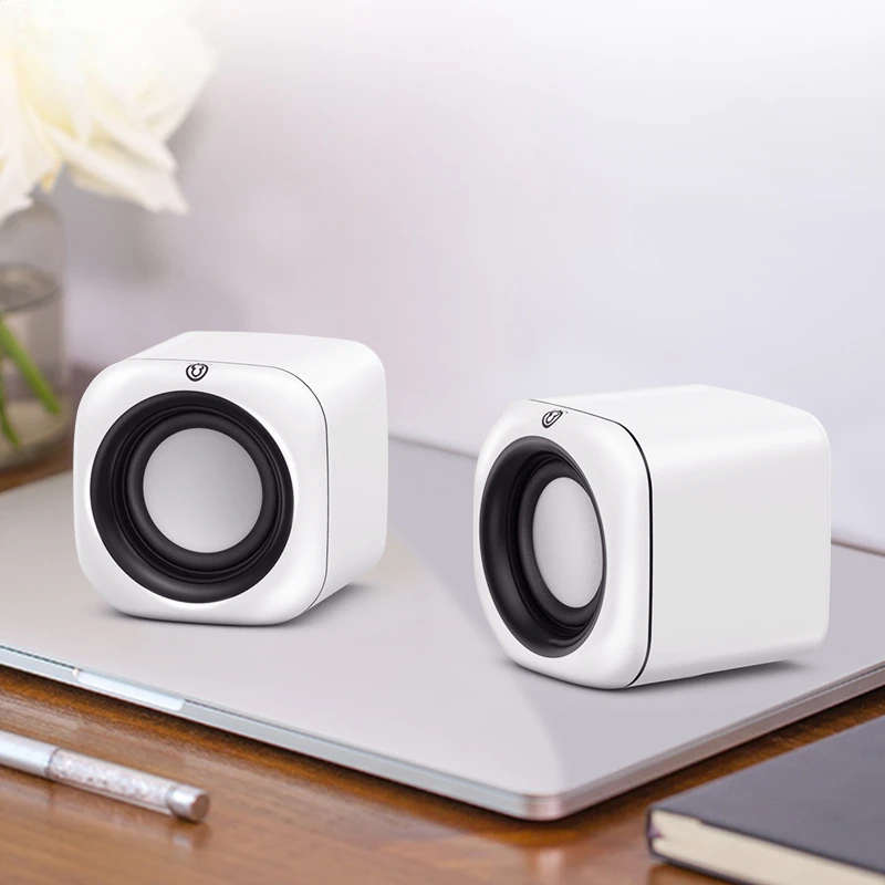 Computer Speaker Mini USB Protable Speakers 4D Stereo Bass Sound Subwoofer Music Player for PC Laptop Multimedia Loudspeaker