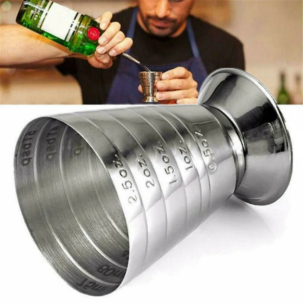 

75ml Stainless Steel Measure Cup Bar Cocktail Drink Mixer Liquor Measuring Cup For Home Bar Party Bar Accessories Club