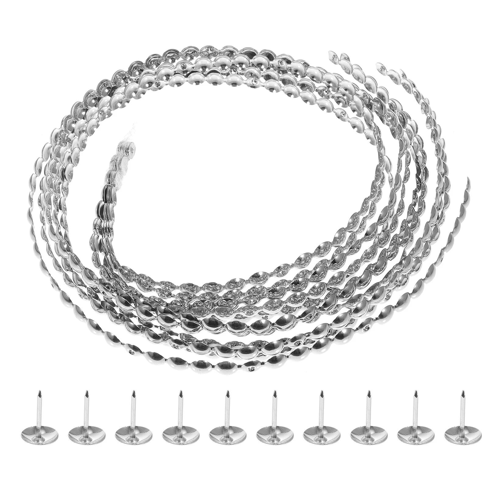 

6 Pcs Strips Upholstery Tacks Furniture Nail Decors Retro Area Sofa Nails Decoration Nailhead Trim Decorative