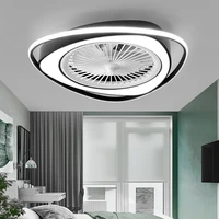 new ceiling light invisible fan light ceiling fan light dining room bedroom creative personality triangle living room light