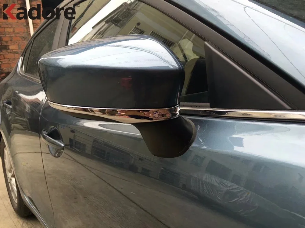 Для Mazda 2 Demio DJ Hatchback 2014 2015 2016 2017 2018 хромированная накладка на боковую дверь