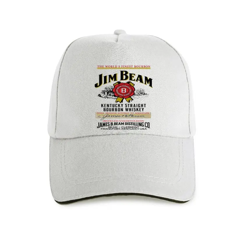 

Новые мужские уникальные Хлопковые бейсболки Mad Engine с большим логотипом Jim Beam белые Пять цветов