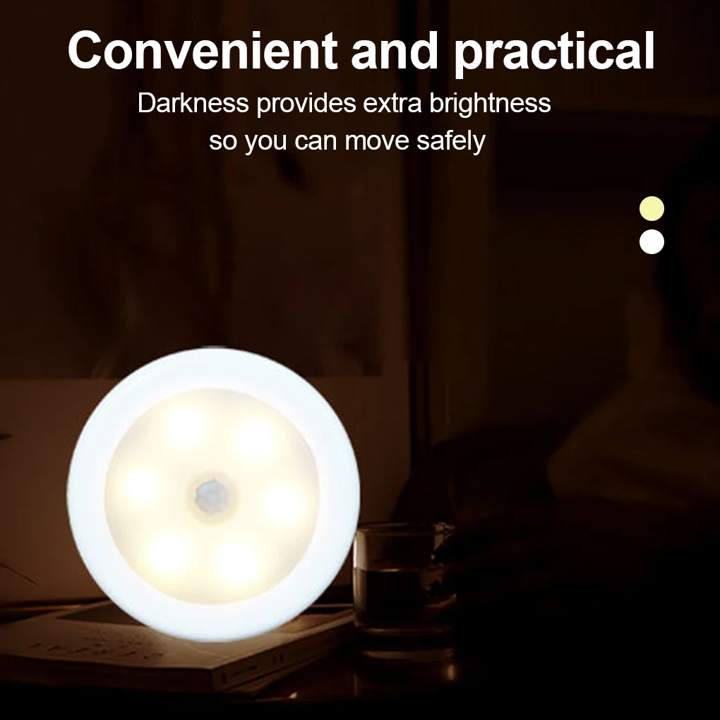 

Wall Mount LED Nightlight Adults Bedroom Living Room Motion Sensor Hallway Night Light Home Kitchen Accessories