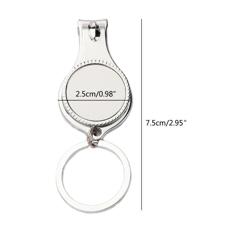 D0LC круги сублимации заготовки брелки клипер для ногтей Сублимация передачи с