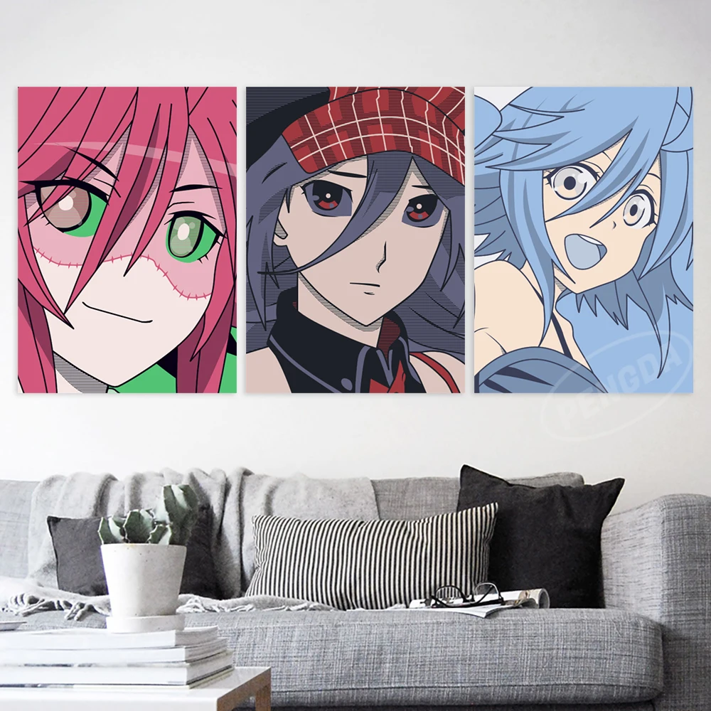 

Home Decoration Two-Dimensional Canvas Anime Painting Gift Wall Artwork Poster Japanese Picture No Frame For Bedside Background