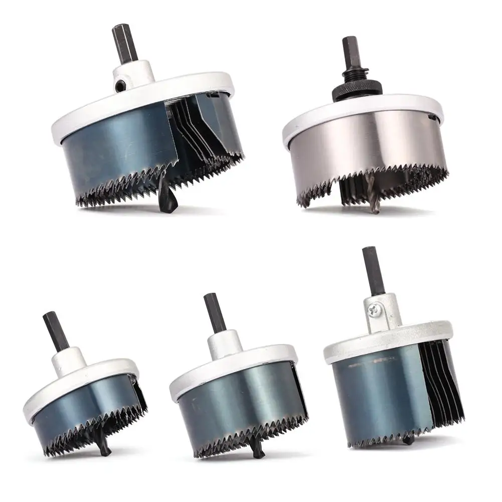 

DIY Wood Hole Saw Drill Bit Set Aluminum Alloy Metal Reamer for Woodworking Carpenter Cutter Drilling Insert Type Tools