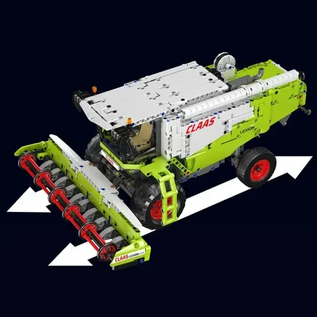 New MOULD KING технический трактор комбайн электрический RC MOC строительные блоки