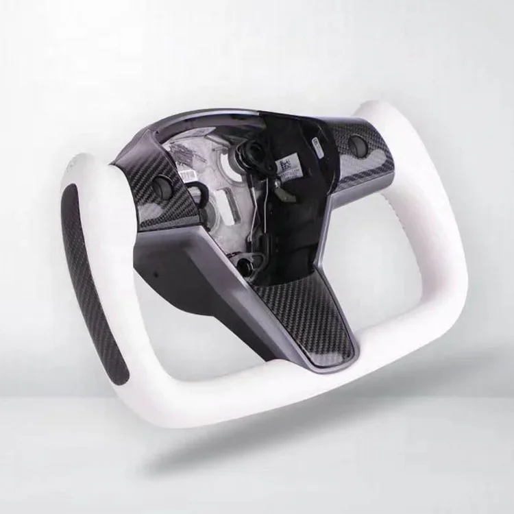 Creease Индивидуальное рулевое колесо из матовой и глянцевой кожи углеродного