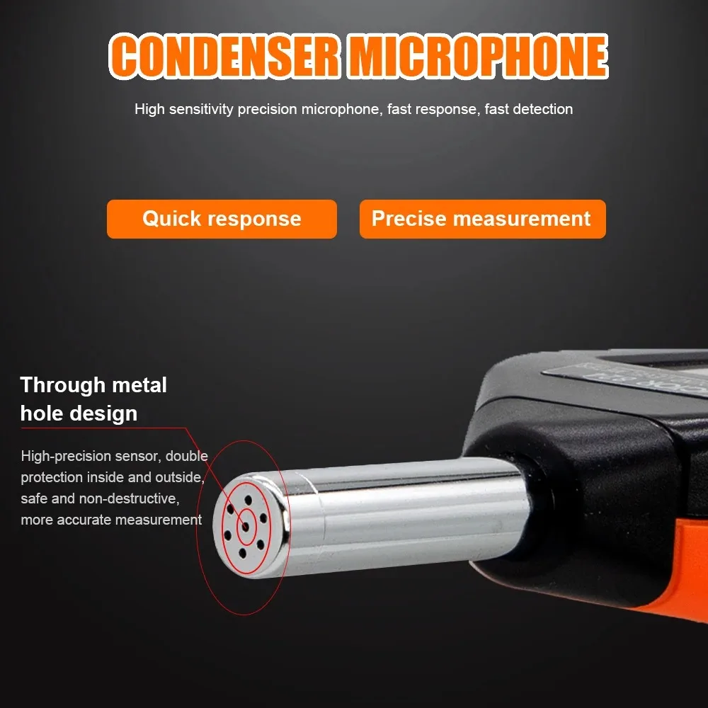 Цифровой измеритель уровня шума 824C высокоточный децибелизмеритель для заводов