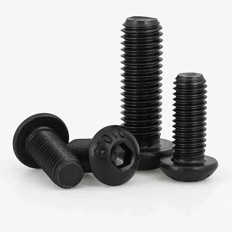 Винты Черного цвета из углеродистой стали марки 10 9 с шестигранным углублением М6