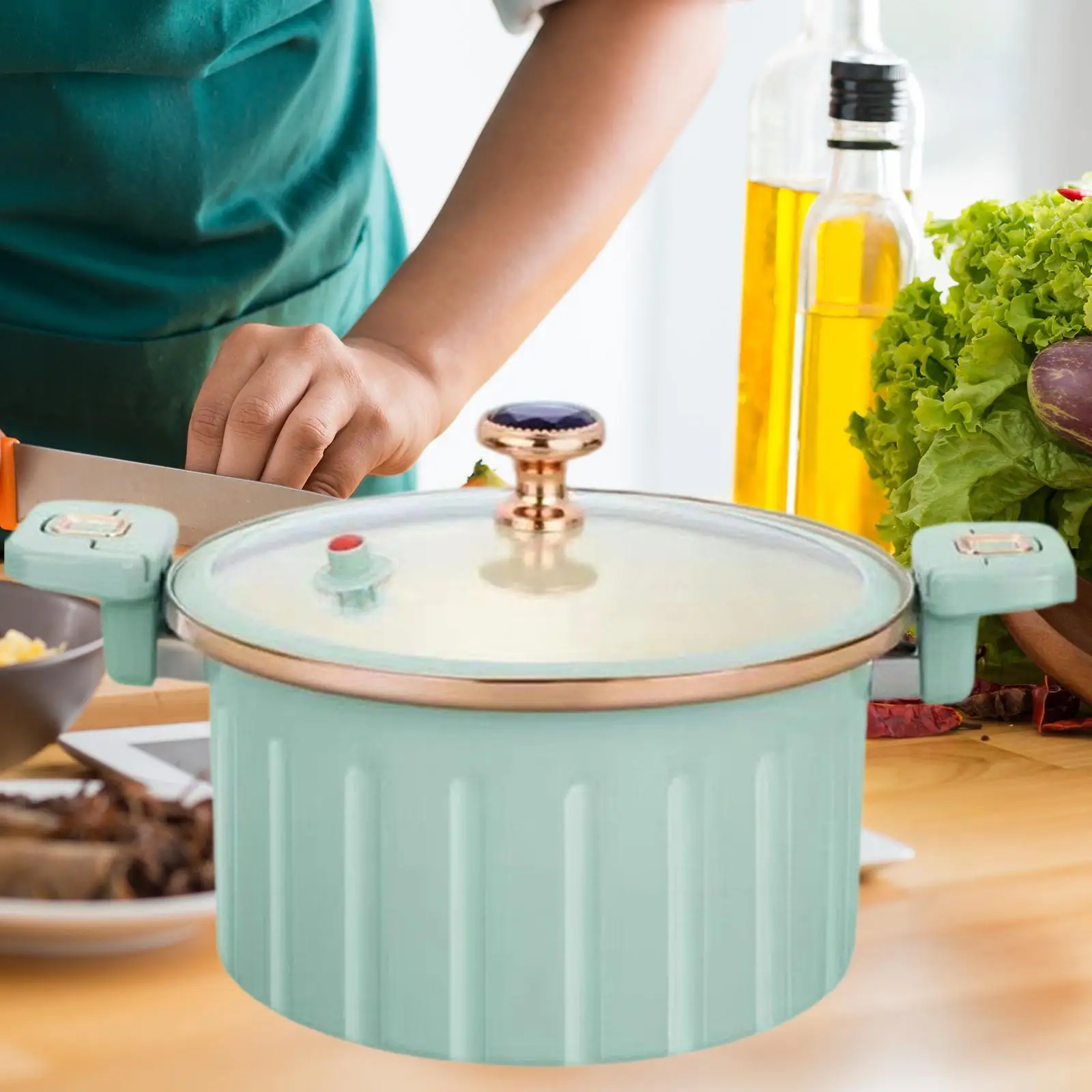 Микрокастрюля под давлением 10 л с крышкой Легко очищаемая газовая индукционная