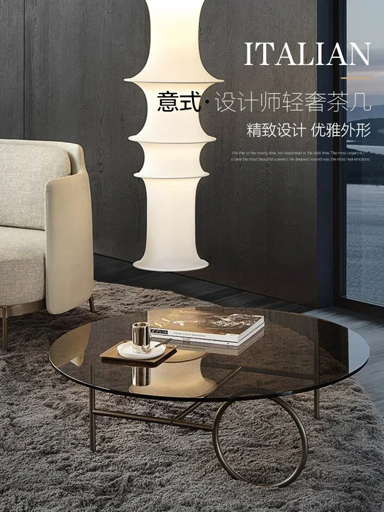 Скандинавский современный простой светлый роскошный мраморный журнальный