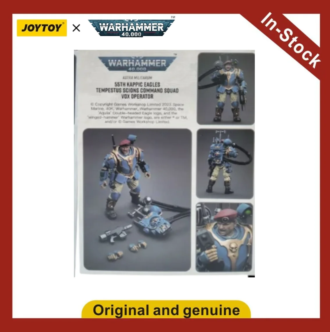 Фото 【UA】JOYTOY Warhammer 40K Astra Militarum Vox Operator 1/18 Фигурка-модель, игрушка, подарок №1