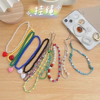 fashion mobile phone chain women anti lost lanyard chains mobile phone strap charm love telephone jewelry accessories