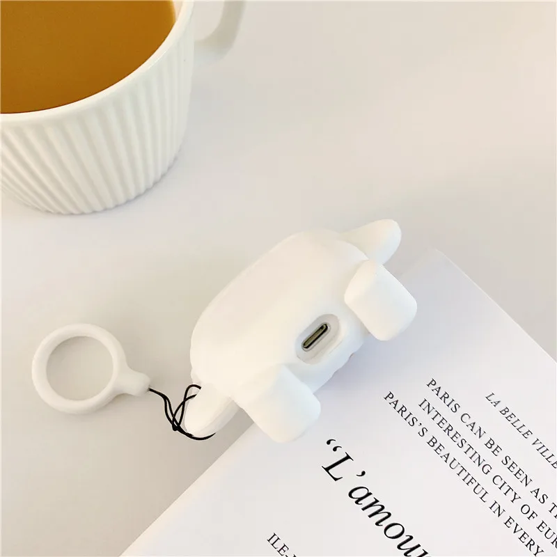 Kawaii Cinnamoroll pompurin Sanrio плюшевый мультяшный милый Airpods1/2 поколения Силиконовый чехол