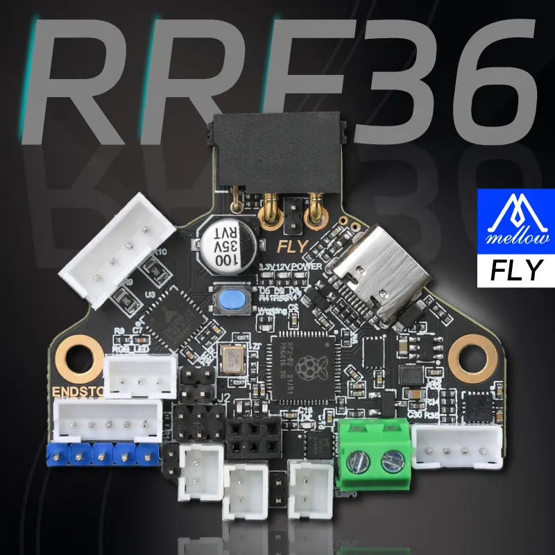 Плата Mellow Fly-RRF36 V1.0 с кабелем Can 1 м для прошивки Reprap HeadTool CanFD Canbus Super8 PRO Duet3 CDY E3 для 3D-принтера