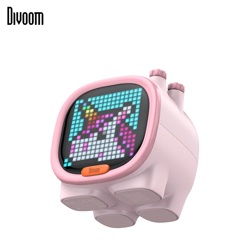 

Timoo Portable Wireless Bluetooth Speaker Desktop Decoration with LED Screen Pixel Art Speaker