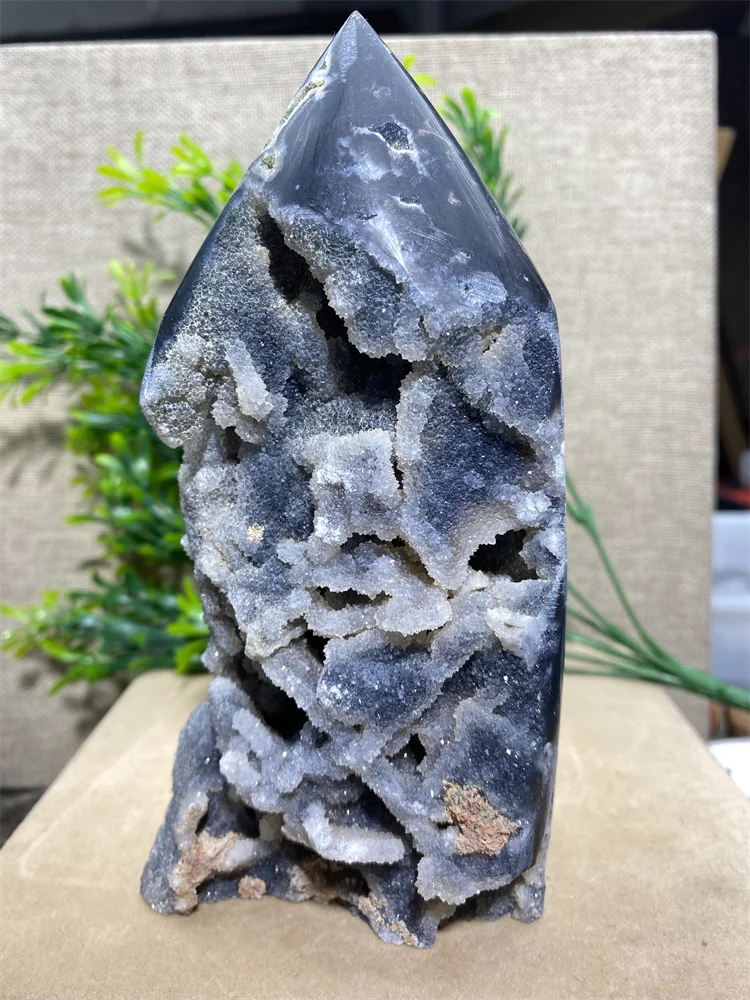 

Big Balck Sphalerite Quartz Crystal Freeform Natural Stone Mineral Geode Fengshui Reiki Meditation Wichcraft Home Decor For Room