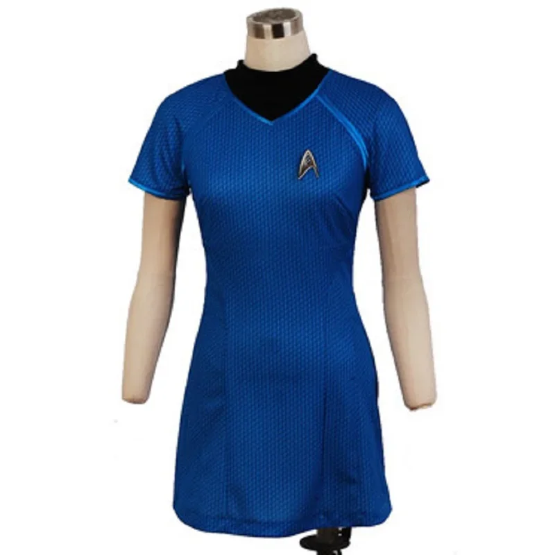 Костюмы Startreks для косплея ST Into Darkness Carol Marcus оригинальная синяя женская форма