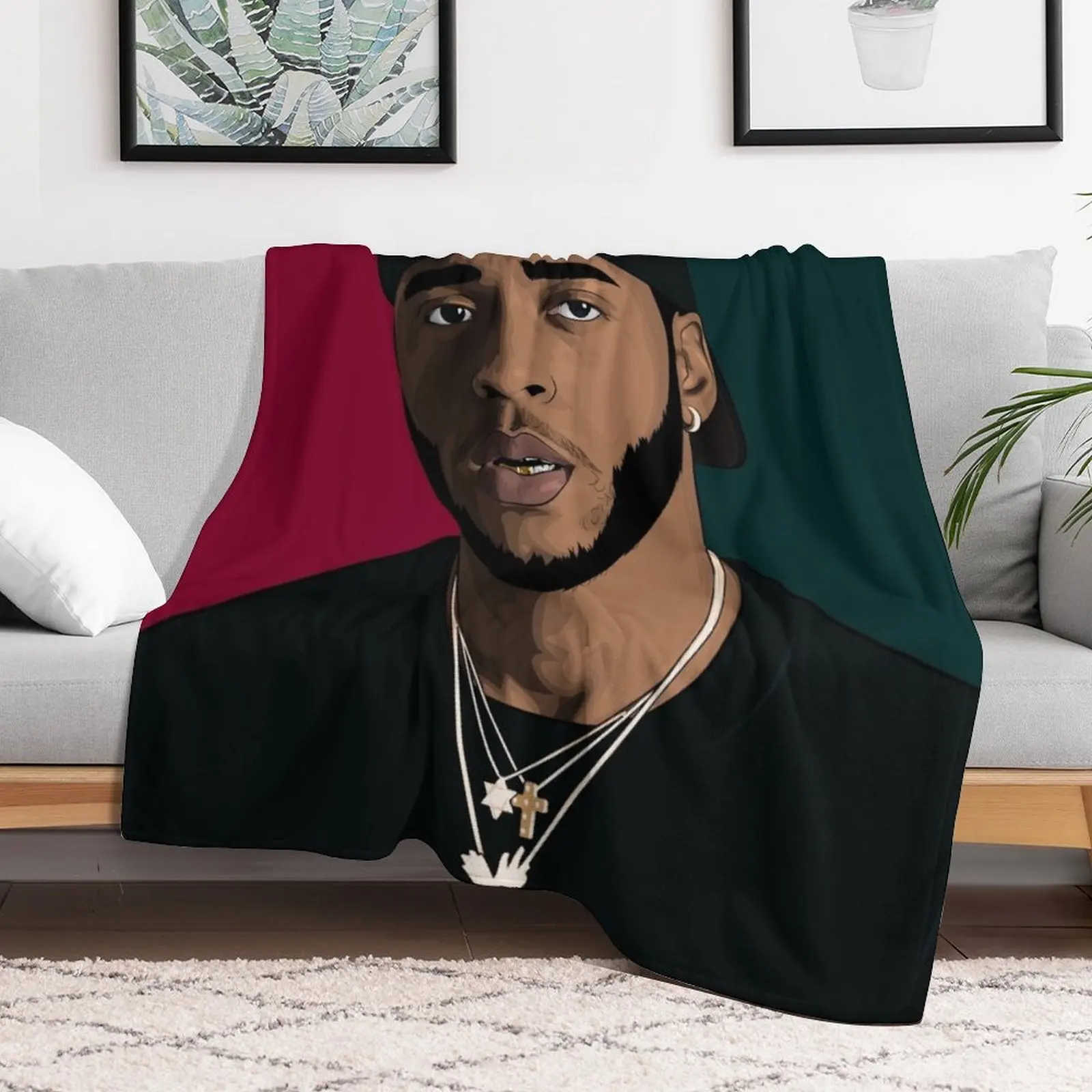 Летнее теплое одеяло 6LACK для дивана