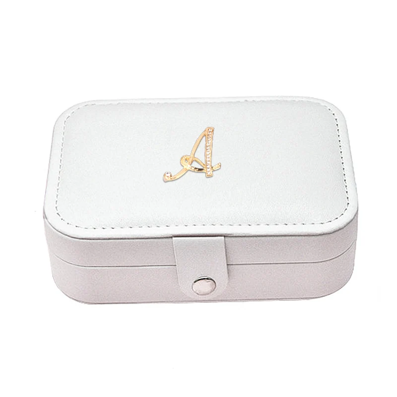 Women's PU Leather Jewelry Organizer Display Travel Jewelry Case Boxes Luxury Girls Storage Jewelry Box Holder Gifts New Arrival