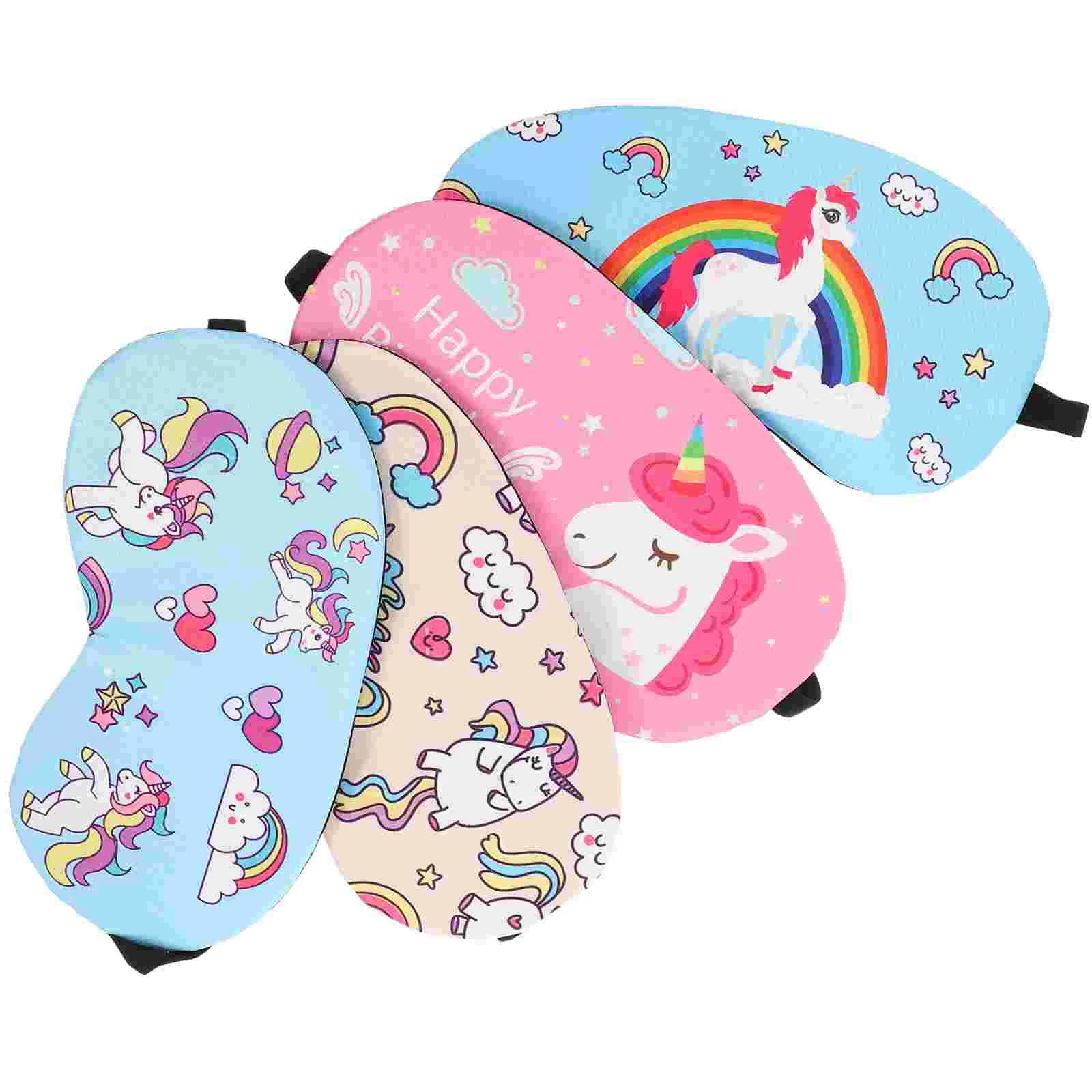 

4 шт., Детские маски-накладки на глаза в виде единорога