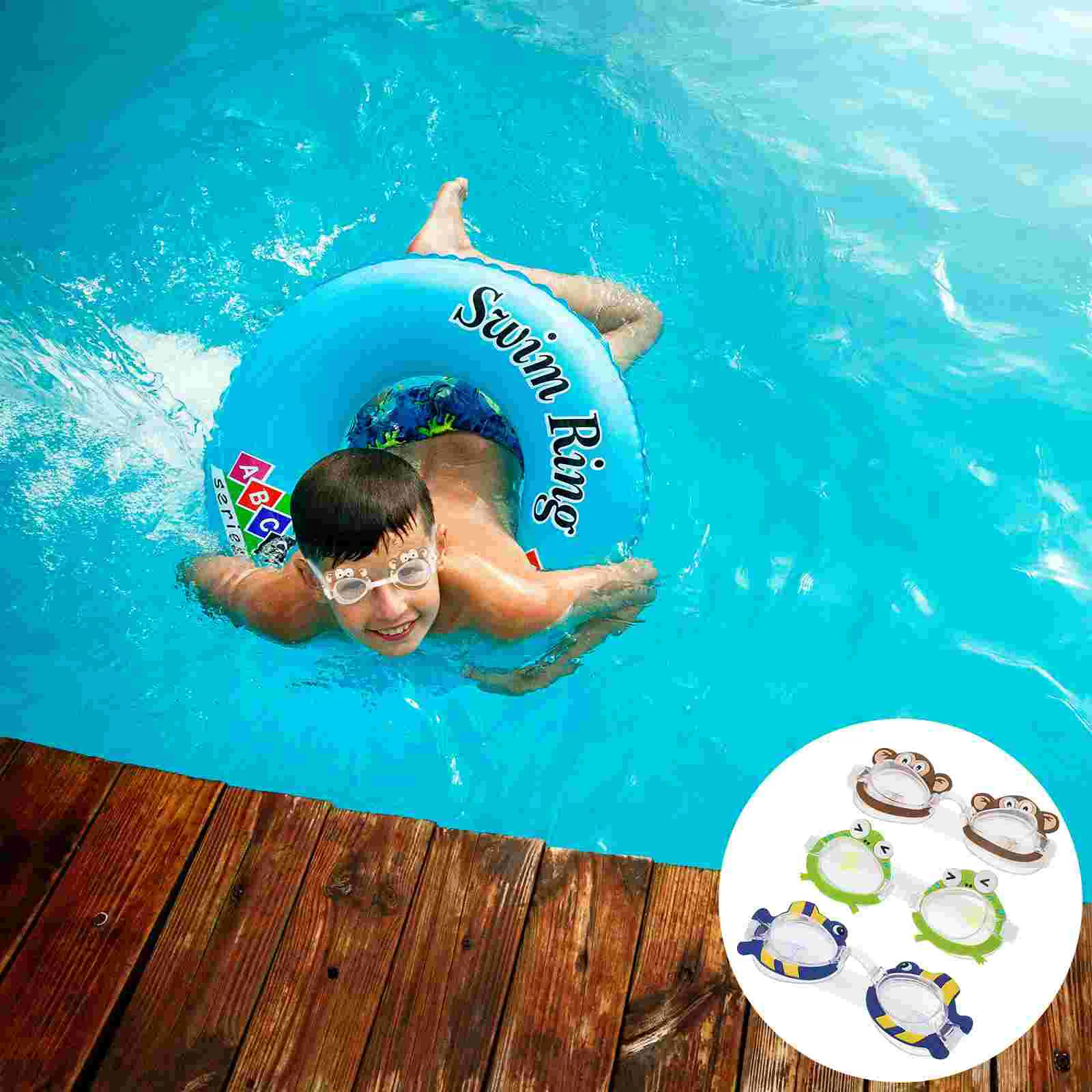 

3Pcs High Definition Waterproof Anti-fog Silica Kids Swimming Goggles