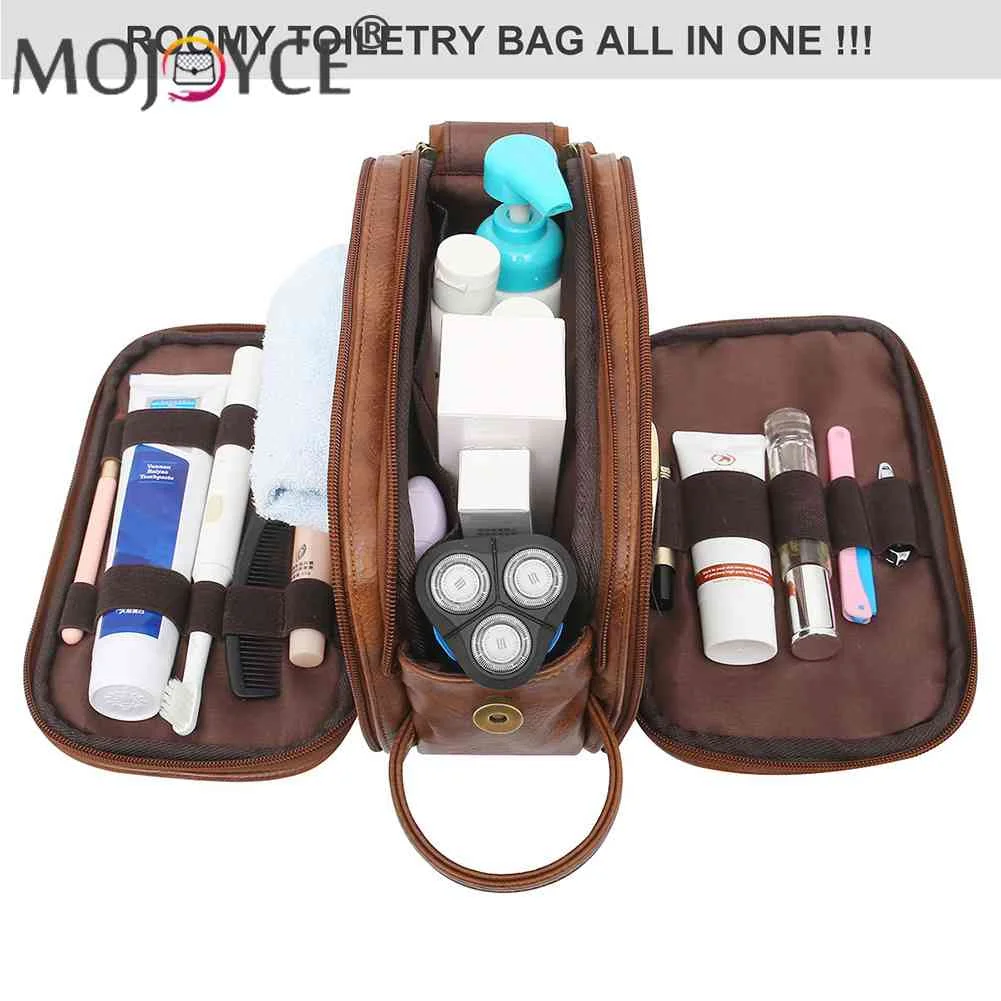 

Полиуретановая сумка для ванной комнаты, водонепроницаемый органайзер для туалетных принадлежностей, двойная молния, большая емкость, лег...